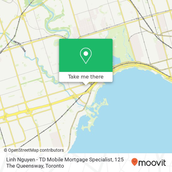 Linh Nguyen - TD Mobile Mortgage Specialist, 125 The Queensway map