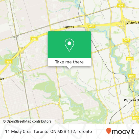 11 Misty Cres, Toronto, ON M3B 1T2 map