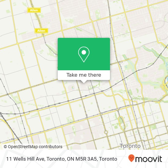 11 Wells Hill Ave, Toronto, ON M5R 3A5 map