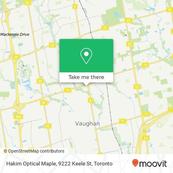 Hakim Optical Maple, 9222 Keele St map