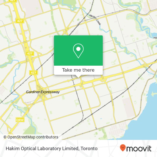 Hakim Optical Laboratory Limited, 1325 The Queensway map