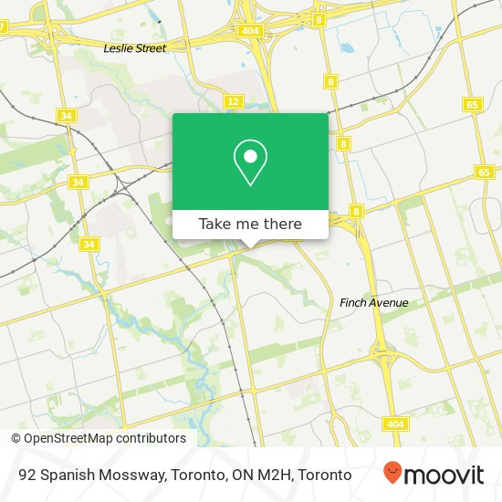 92 Spanish Mossway, Toronto, ON M2H plan