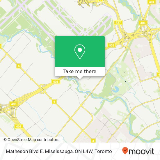 Matheson Blvd E, Mississauga, ON L4W map