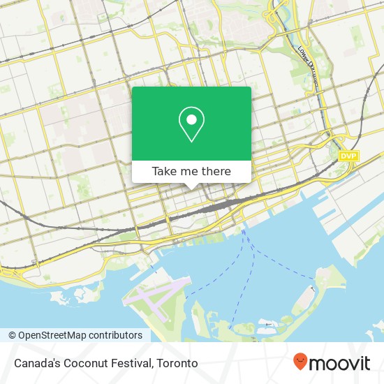 Canada's Coconut Festival map