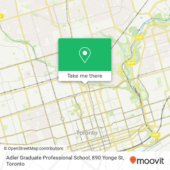 Adler Graduate Professional School, 890 Yonge St map