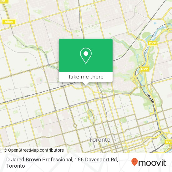 D Jared Brown Professional, 166 Davenport Rd map