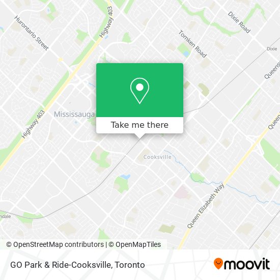 GO Park & Ride-Cooksville map