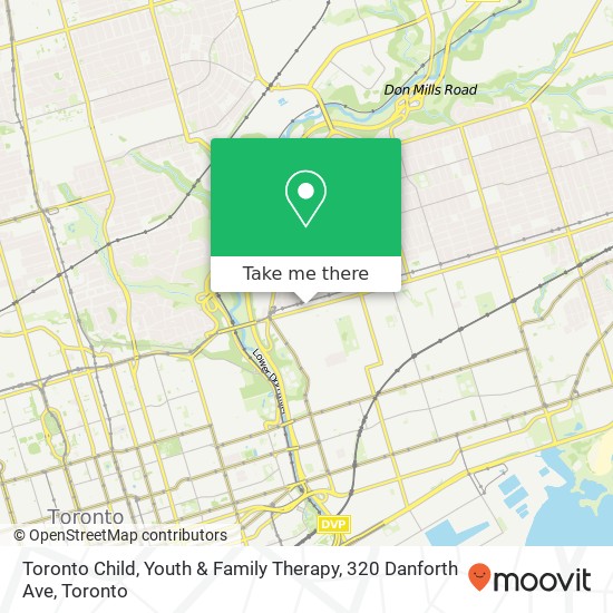 Toronto Child, Youth & Family Therapy, 320 Danforth Ave map