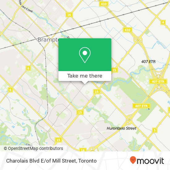 Charolais Blvd E / of Mill Street map