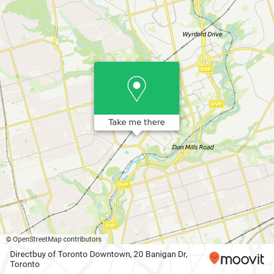 Directbuy of Toronto Downtown, 20 Banigan Dr map