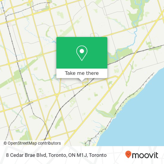 8 Cedar Brae Blvd, Toronto, ON M1J map