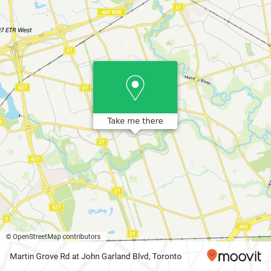 Martin Grove Rd at John Garland Blvd map
