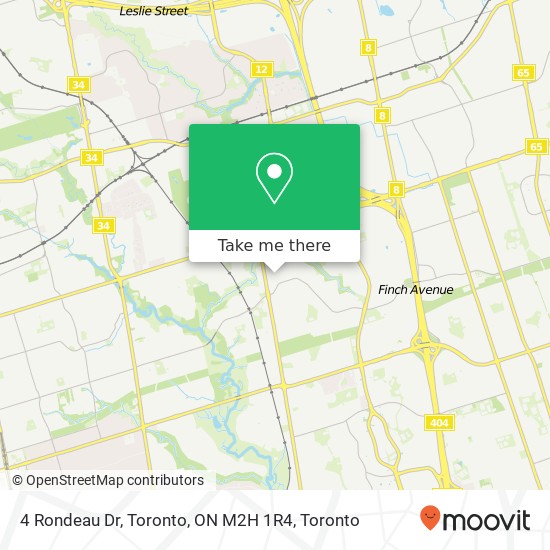 4 Rondeau Dr, Toronto, ON M2H 1R4 plan