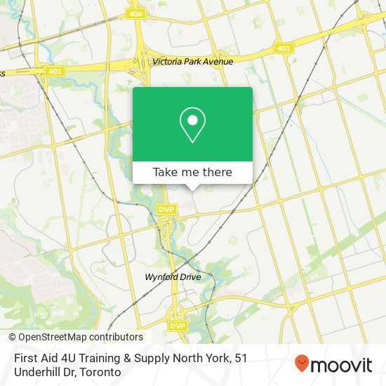 First Aid 4U Training & Supply North York, 51 Underhill Dr map