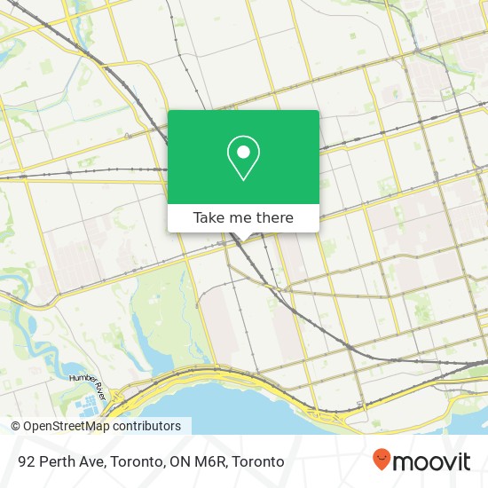 92 Perth Ave, Toronto, ON M6R map