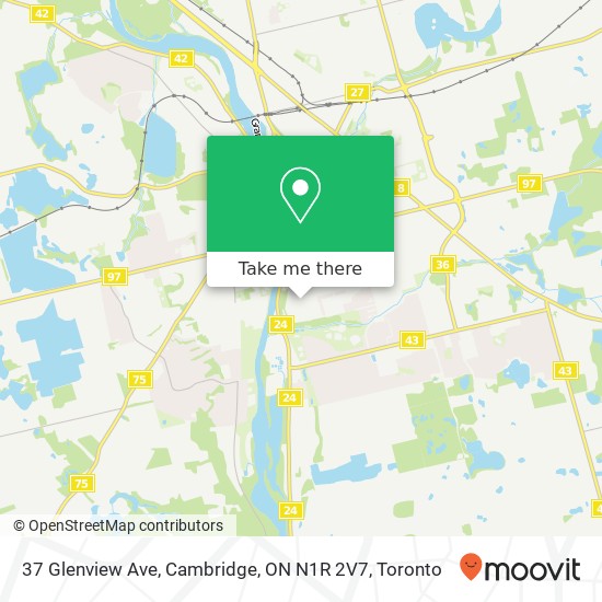 37 Glenview Ave, Cambridge, ON N1R 2V7 map