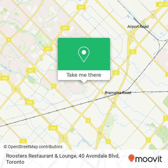 Roosters Restaurant & Lounge, 40 Avondale Blvd plan