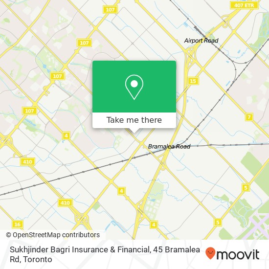 Sukhjinder Bagri Insurance & Financial, 45 Bramalea Rd map