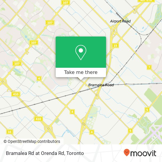 Bramalea Rd at Orenda Rd map