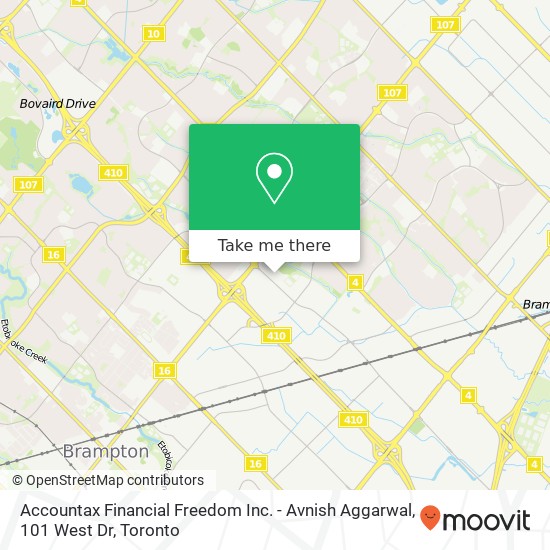 Accountax Financial Freedom Inc. - Avnish Aggarwal, 101 West Dr map