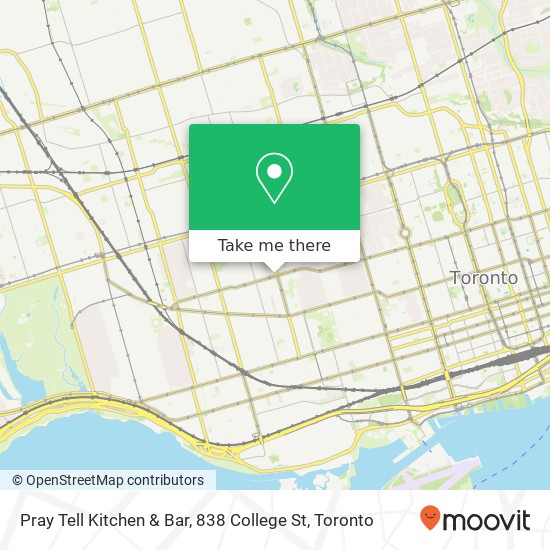 Pray Tell Kitchen & Bar, 838 College St map