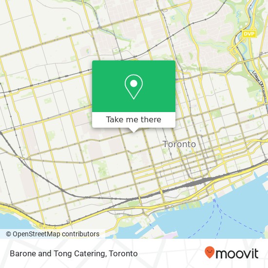 Barone and Tong Catering map