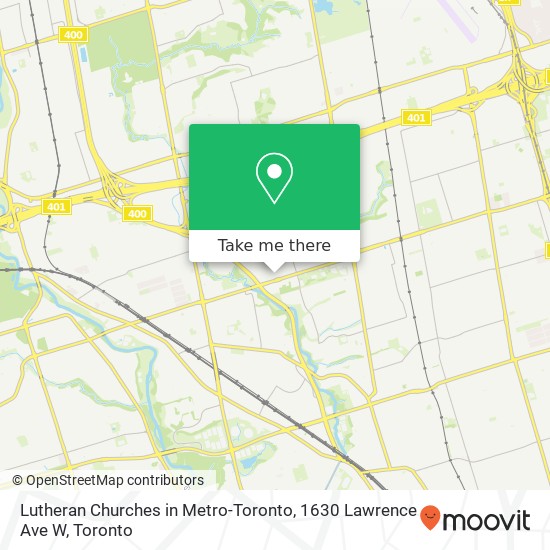 Lutheran Churches in Metro-Toronto, 1630 Lawrence Ave W plan