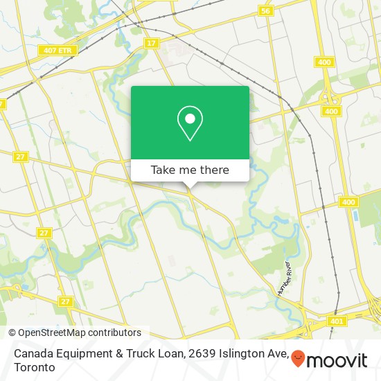 Canada Equipment & Truck Loan, 2639 Islington Ave map