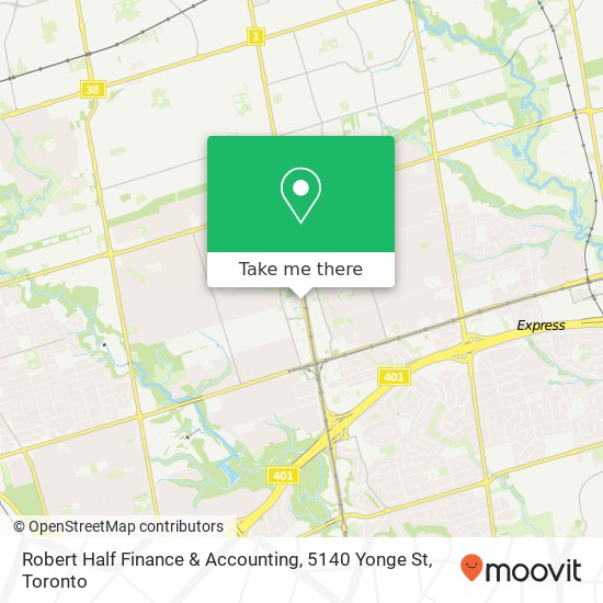 Robert Half Finance & Accounting, 5140 Yonge St map