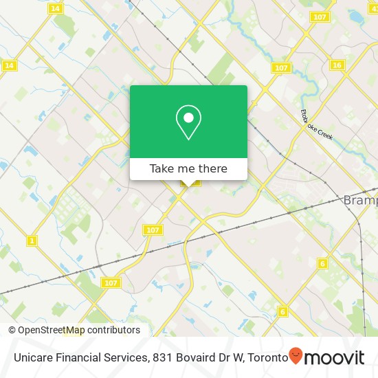 Unicare Financial Services, 831 Bovaird Dr W map