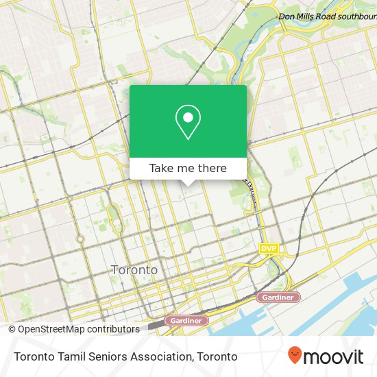 Toronto Tamil Seniors Association map