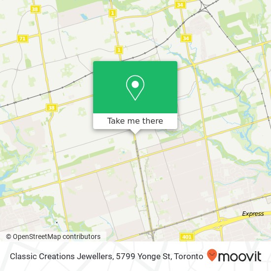 Classic Creations Jewellers, 5799 Yonge St map