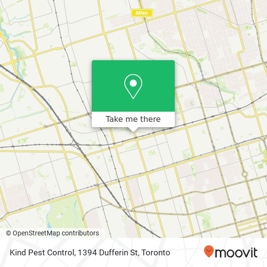 Kind Pest Control, 1394 Dufferin St plan