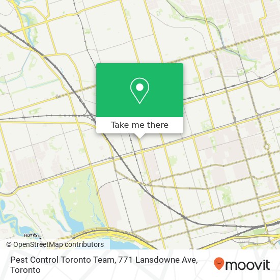 Pest Control Toronto Team, 771 Lansdowne Ave map