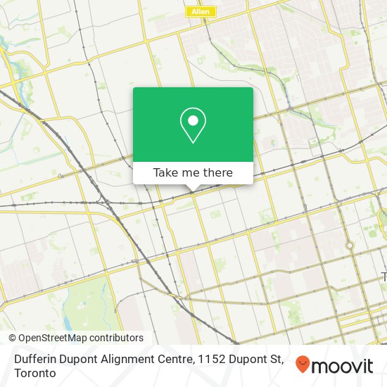 Dufferin Dupont Alignment Centre, 1152 Dupont St map