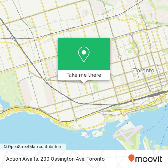 Action Awaits, 200 Ossington Ave map