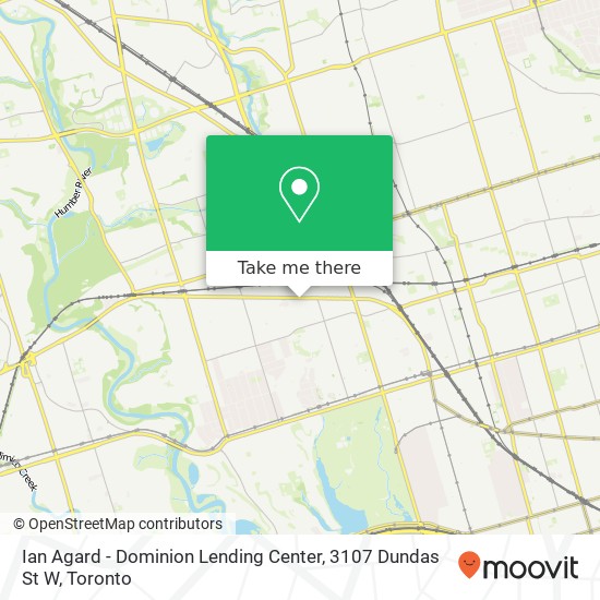 Ian Agard - Dominion Lending Center, 3107 Dundas St W map