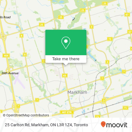 25 Carlton Rd, Markham, ON L3R 1Z4 map