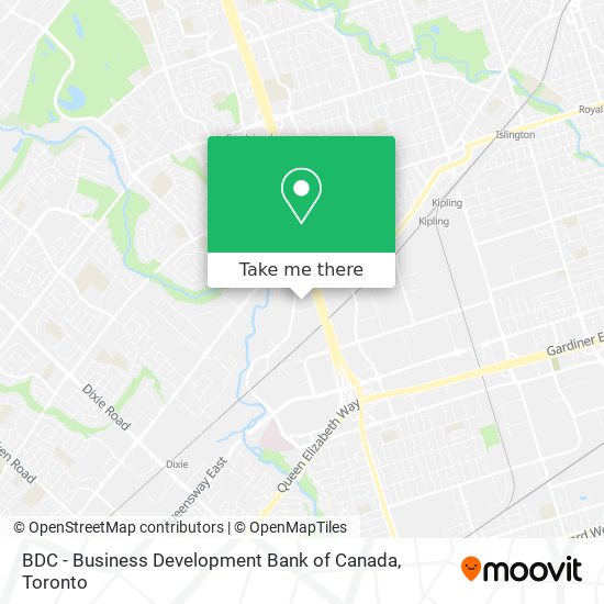 BDC - Business Development Bank of Canada map