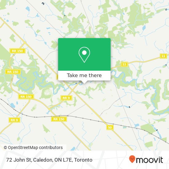 72 John St, Caledon, ON L7E map