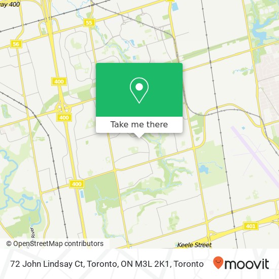 72 John Lindsay Ct, Toronto, ON M3L 2K1 map