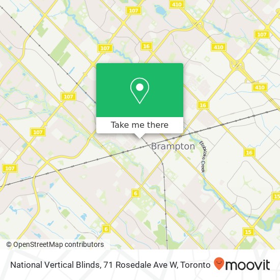 National Vertical Blinds, 71 Rosedale Ave W map
