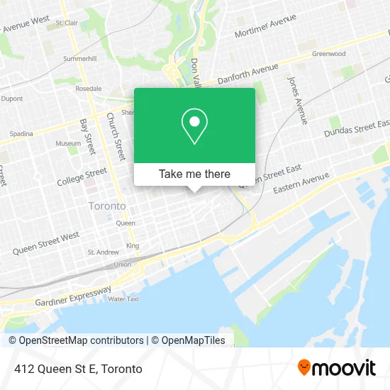 412 Queen St E map
