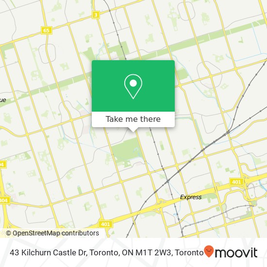 43 Kilchurn Castle Dr, Toronto, ON M1T 2W3 map