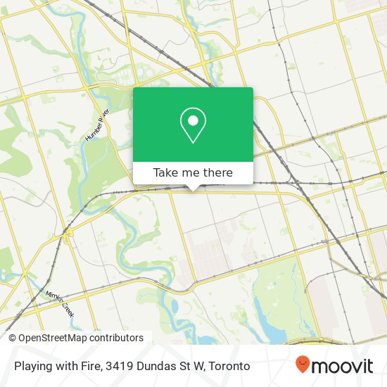 Playing with Fire, 3419 Dundas St W map