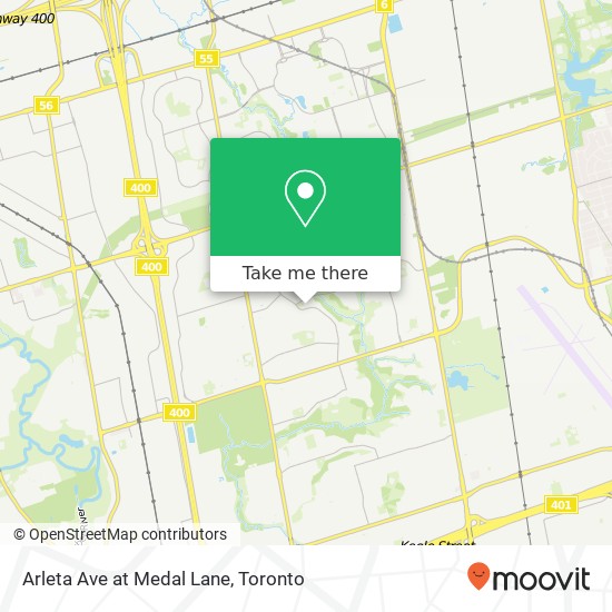 Arleta Ave at Medal Lane map