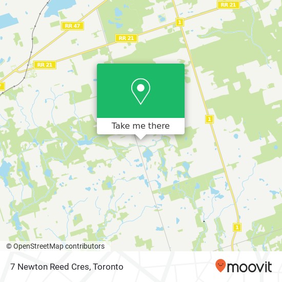 7 Newton Reed Cres, Uxbridge, ON L0C map