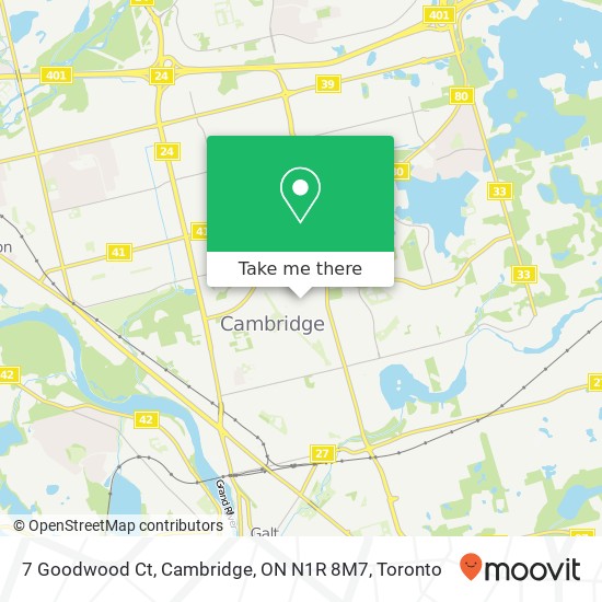 7 Goodwood Ct, Cambridge, ON N1R 8M7 map