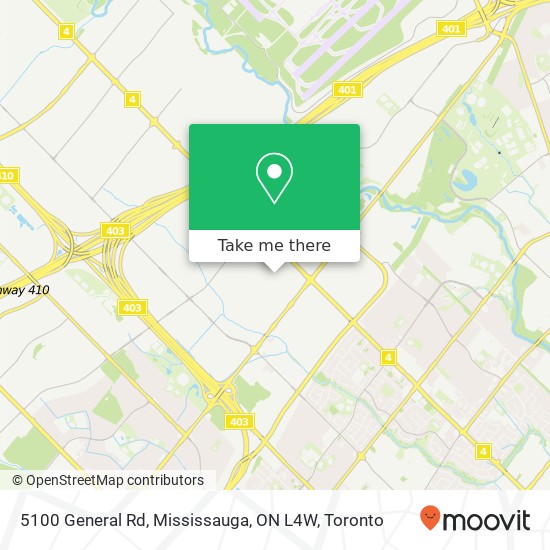 5100 General Rd, Mississauga, ON L4W map