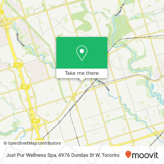 Just Pur Wellness Spa, 4976 Dundas St W map